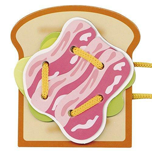 日本直送 幼兒串繩玩具-食物