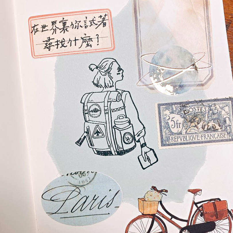 la dolce vita Wooden Stamp－Space Girl (Taiwanese Stationery Brand)
