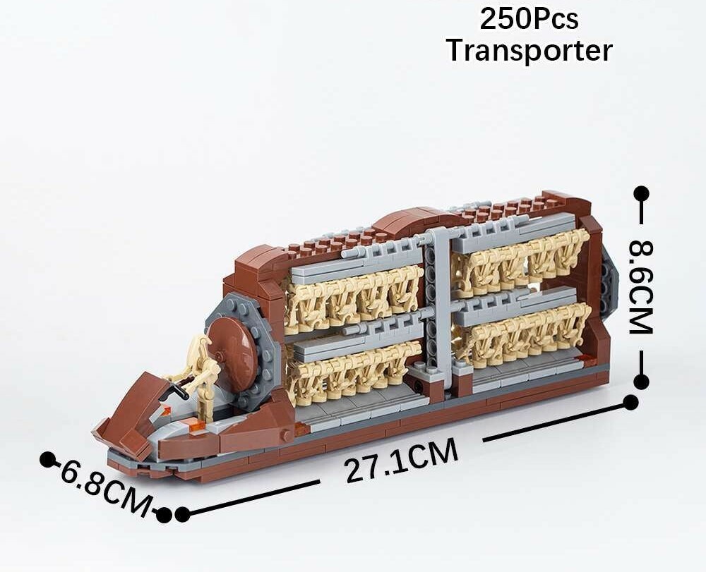 MOC Transporter Star Wars Buildings Set Fit Lego NO BOX MOC2007A