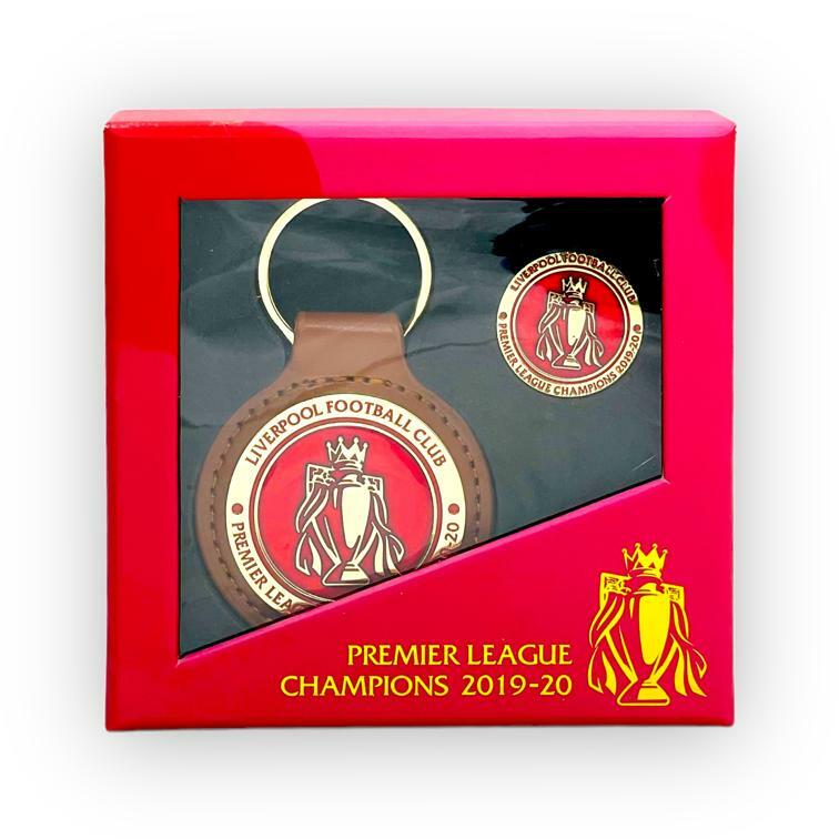 利物浦EPL系列名貴冠軍鎖匙扣+襟章套裝