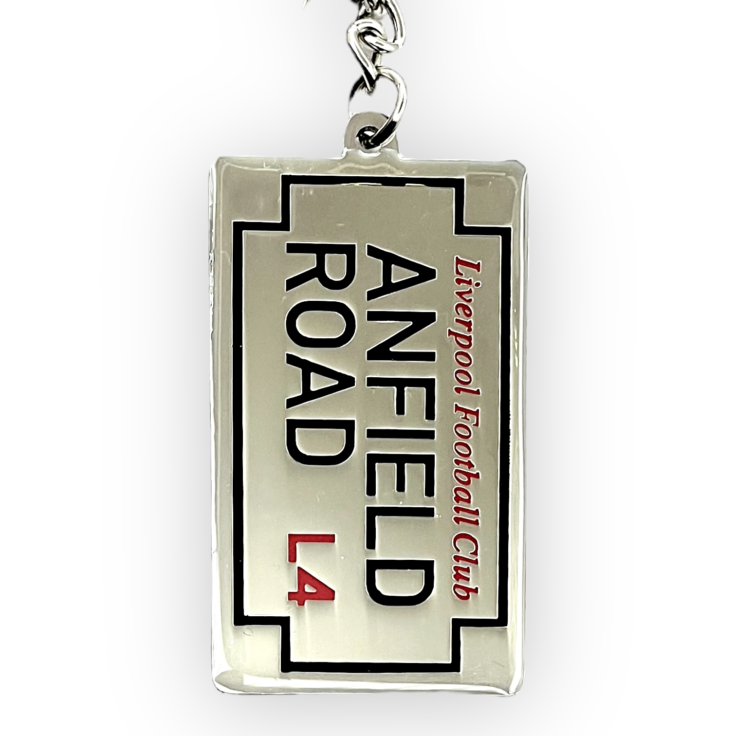 利物浦紅色長方會徽/路牌雙面鎖匙扣