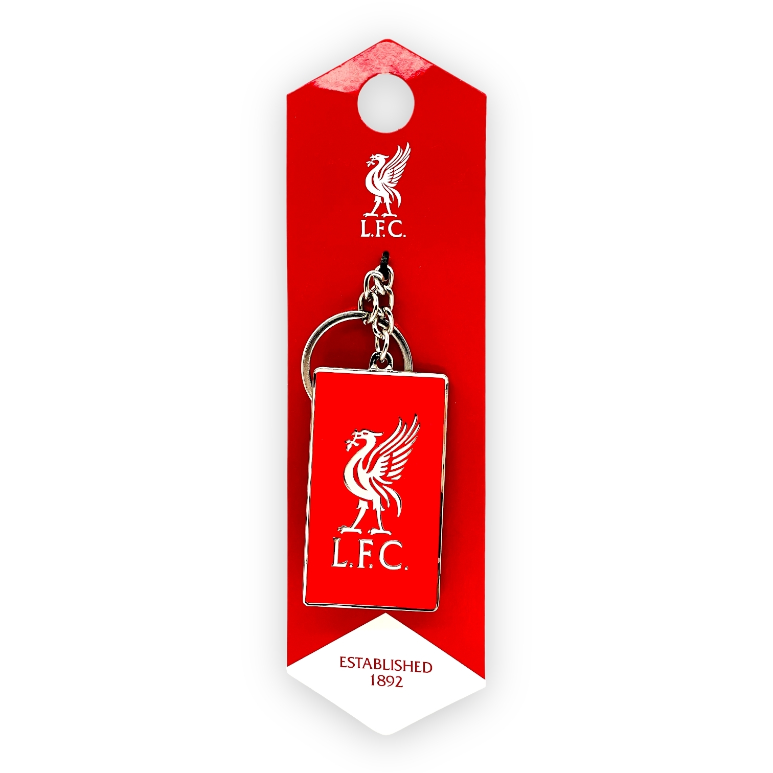 利物浦紅色長方會徽/路牌雙面鎖匙扣