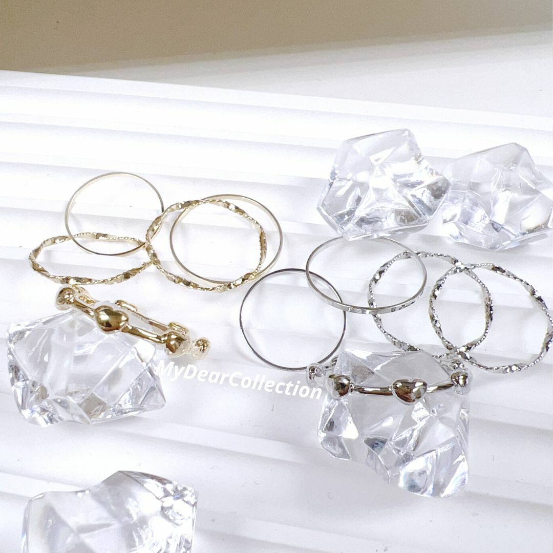 現貨 | 韓國氣質 Heart Ring Set