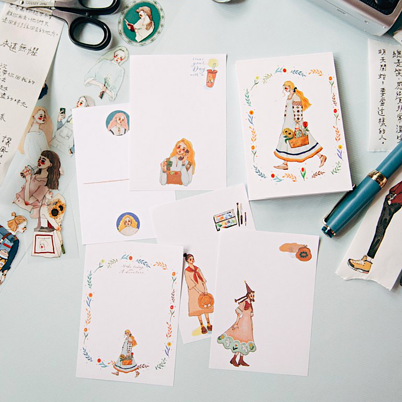 la dolce vita Memo Pad－Flower Garden (Taiwanese Stationery Brand)