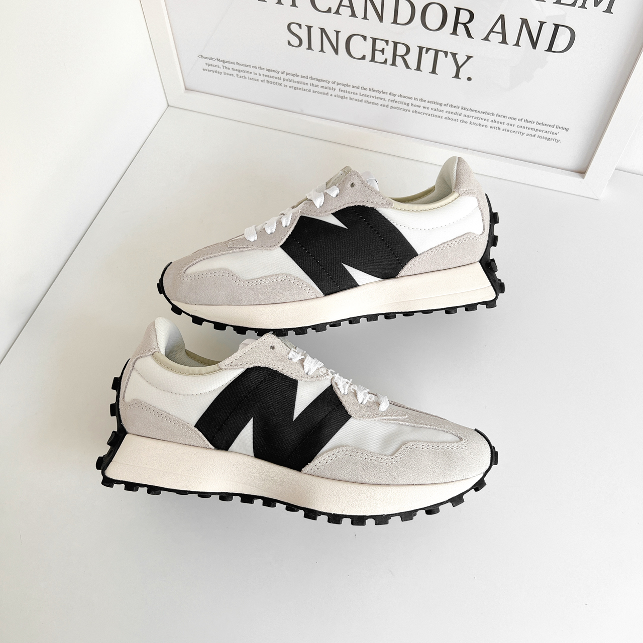 NEW BALANCE 327 NB 白黑 奶油底 海鹽 MS327FE / 調貨