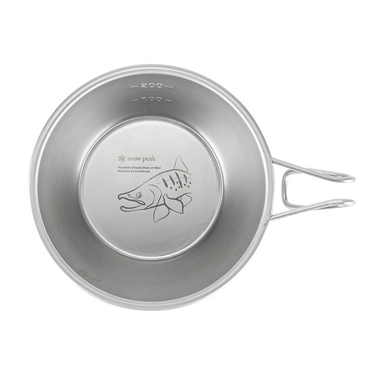 Snow Peak x TONEDTROUT 聯名 鱒魚不鏽鋼登山杯 2023