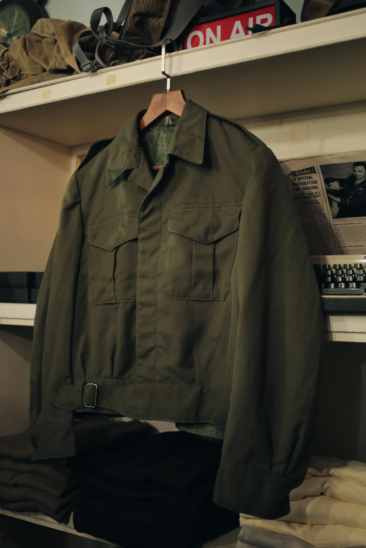 Vintage Greek army lke filed jacket /古著希臘軍公發艾森豪短版夾克