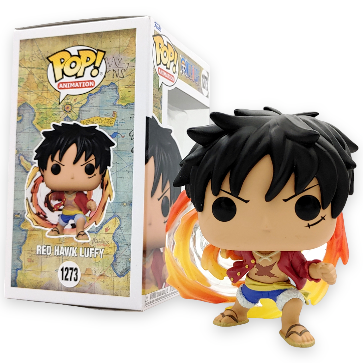 FUNKO POP >路飛(二檔-火拳銃)(夜光)(CHASE版)-No.1273