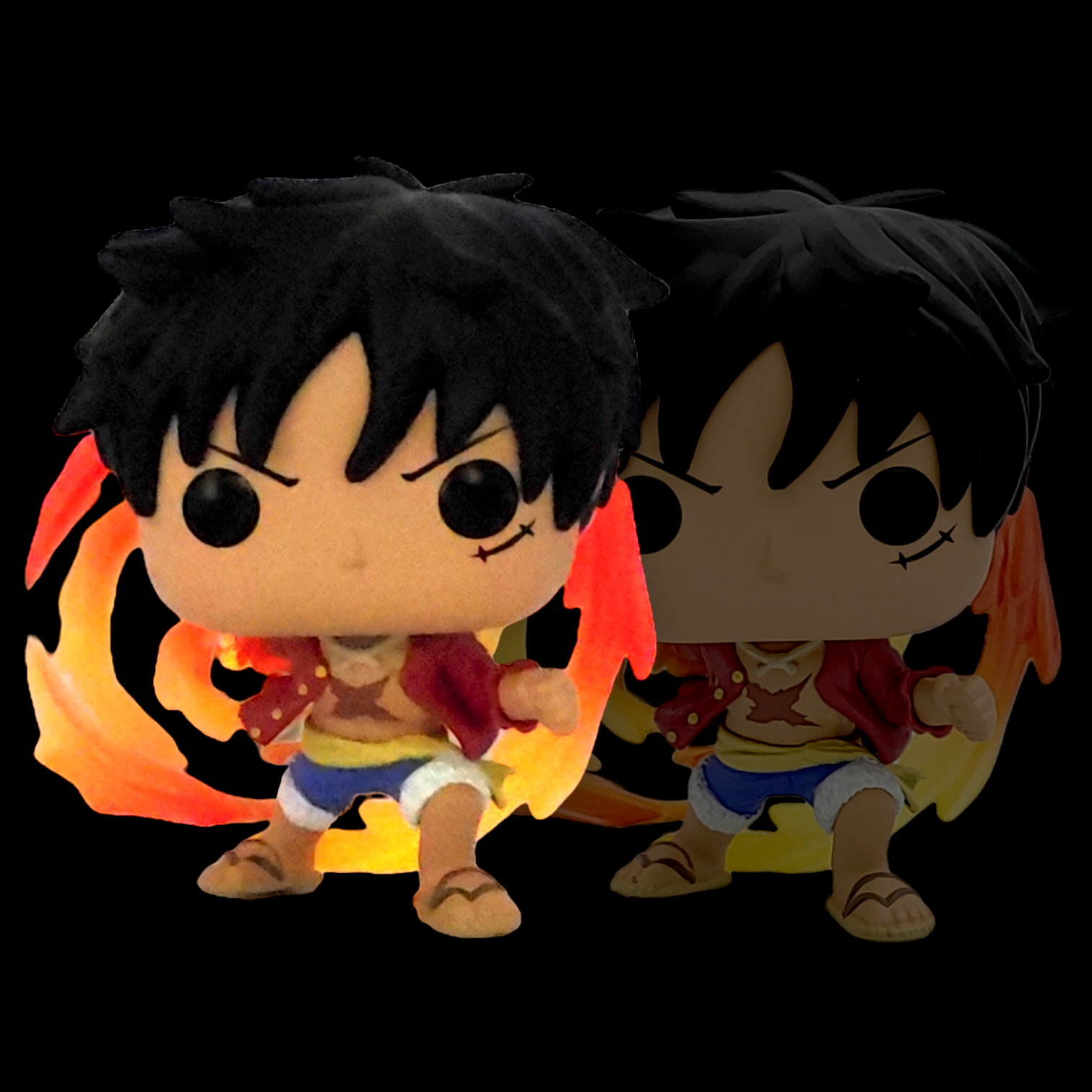 FUNKO POP >路飛(二檔-火拳銃)(夜光)(CHASE版)-No.1273