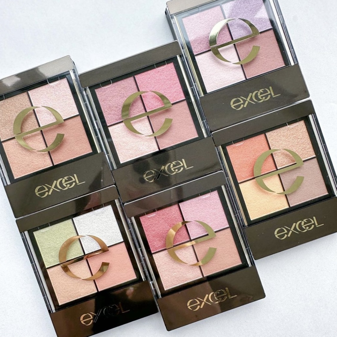 EXCEL 2023 Spring Collection Real Clothes Shadow 光綻時裳四色眼影