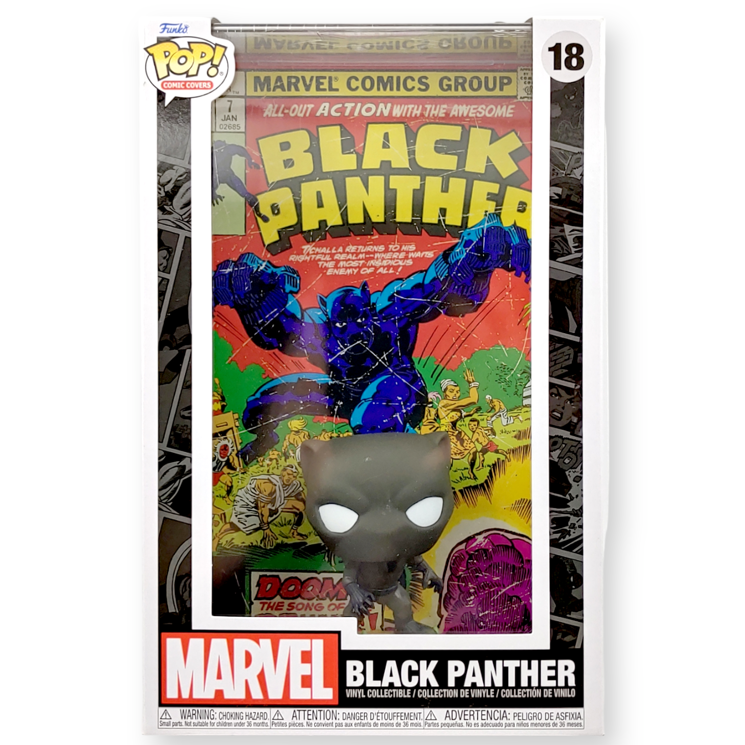 FUNKO POP<黑豹>黑豹(漫畫陳列盒)-NO.18