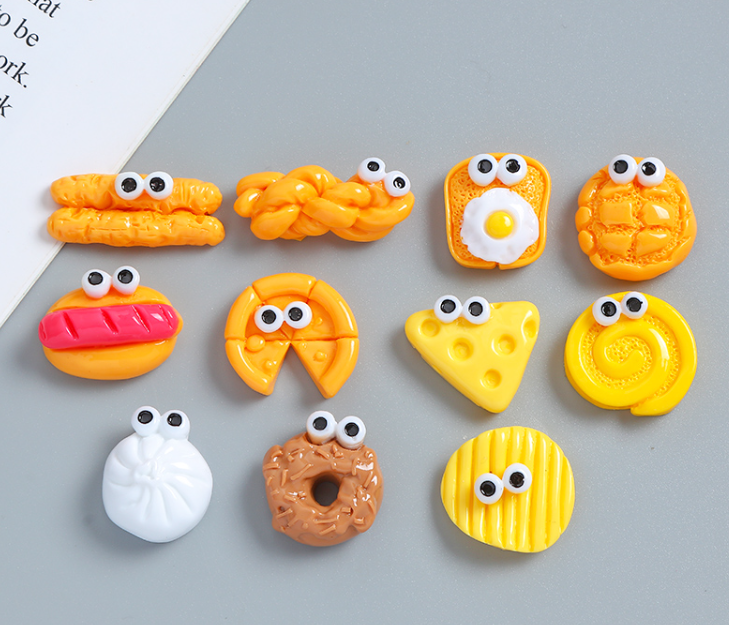 DIY 奶油胶配件 仿真食物（一套8个 款式随机）
