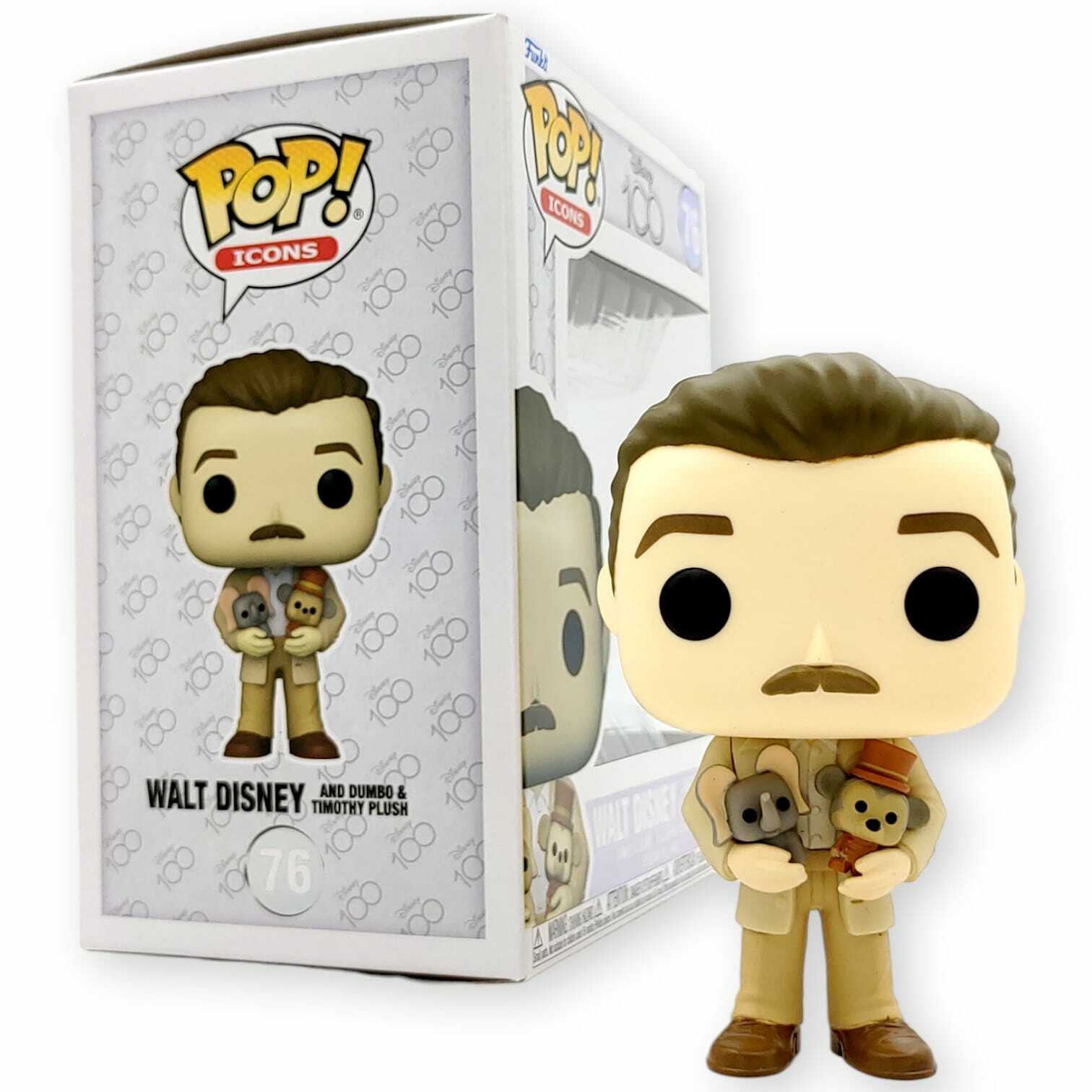 FUNKO POP<迪士尼100週年>和路.迪士尼(抱小飛象/老鼠提姆)-No.76