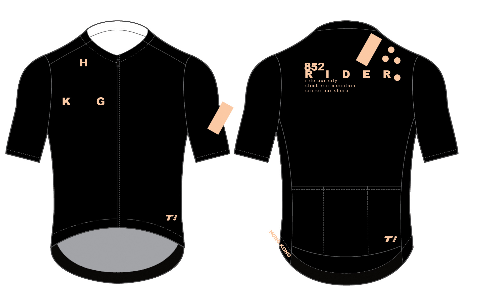 Technical03 Jersey Slimcut HKG Black Gold