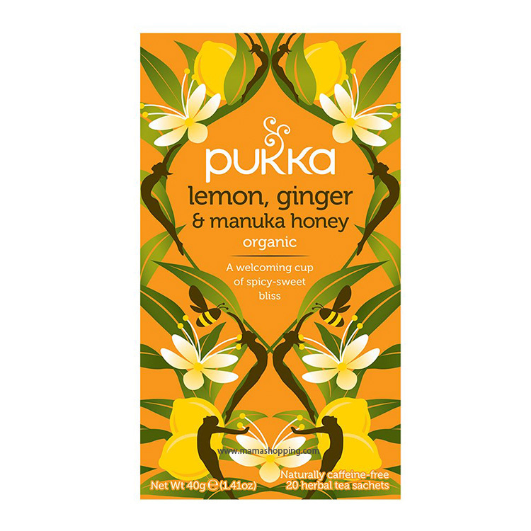 Pukka 有機麥蘆卡蜂蜜檸檬薑茶 (20包裝）