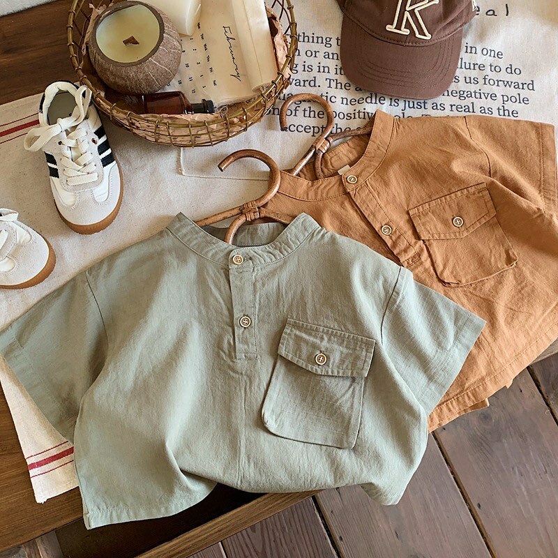 森林系小polo領上衣