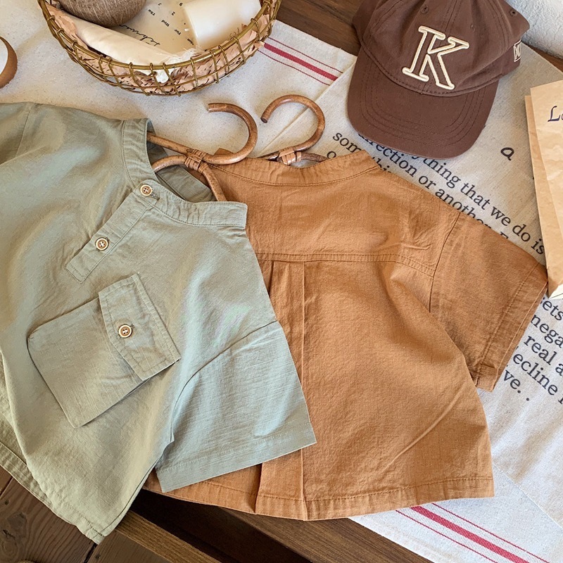 森林系小polo領上衣