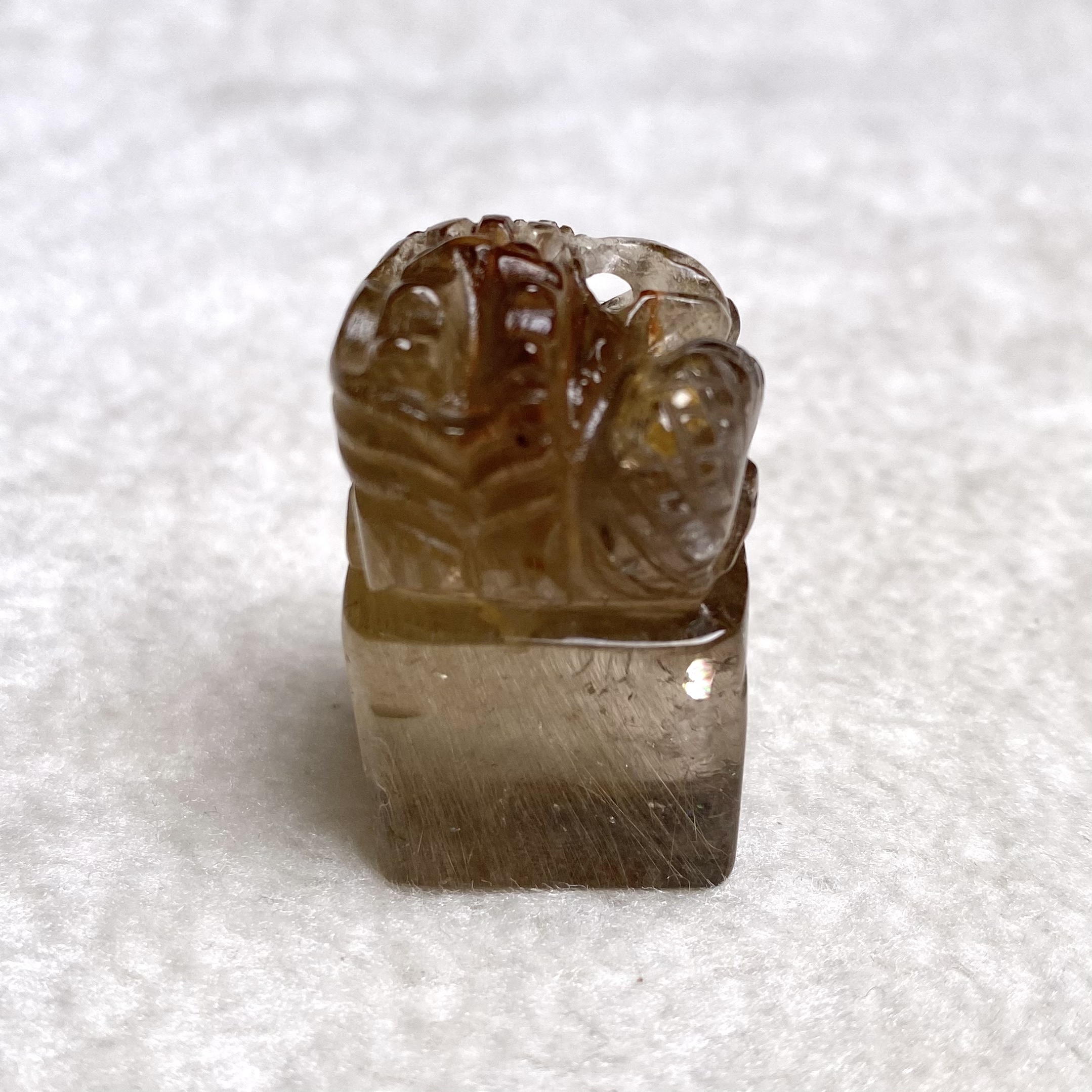 髮晶貔貅印章 #A216