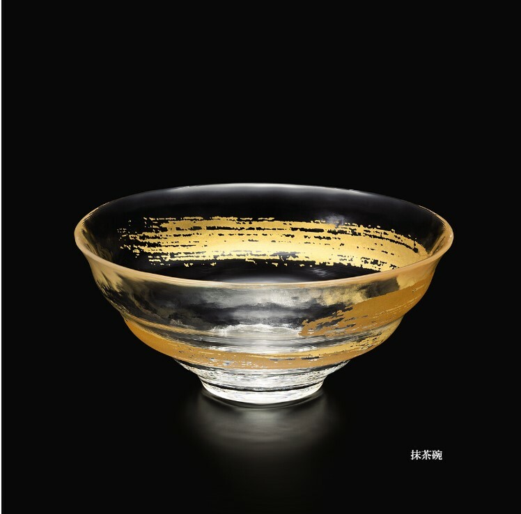 日本金一文字精緻手工玻璃碗 (日本製)