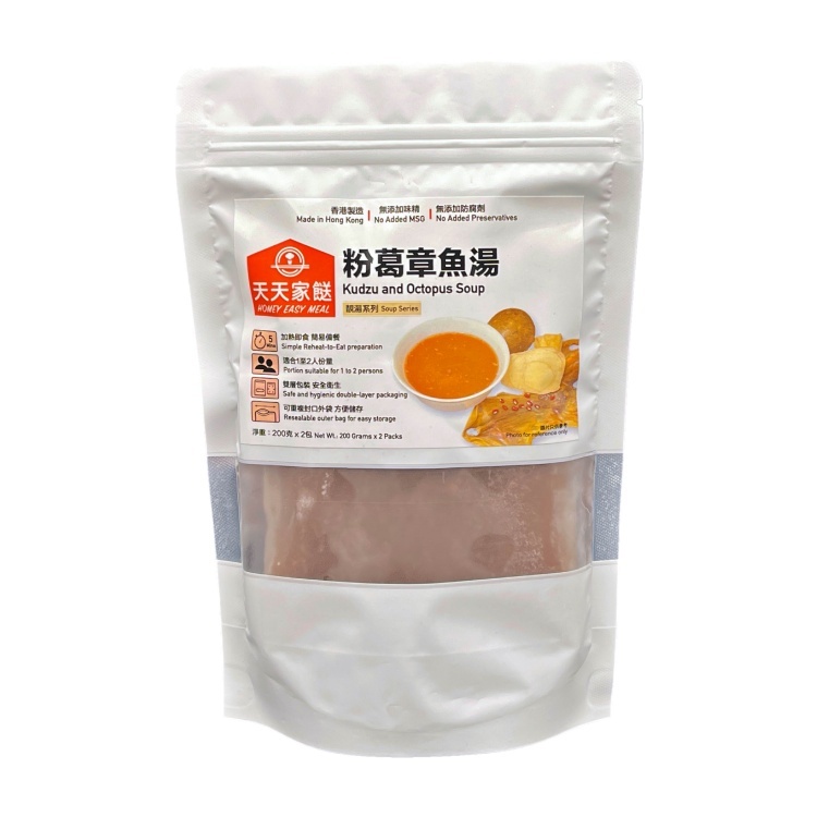 天天家餸 - 粉葛章魚湯