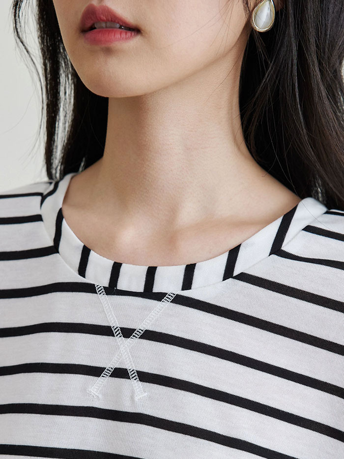 單車男孩條紋長袖上衣-馬克