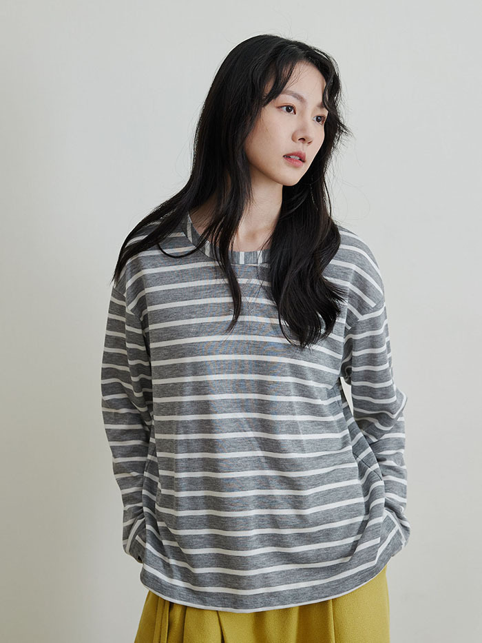 單車男孩條紋長袖上衣-安德森