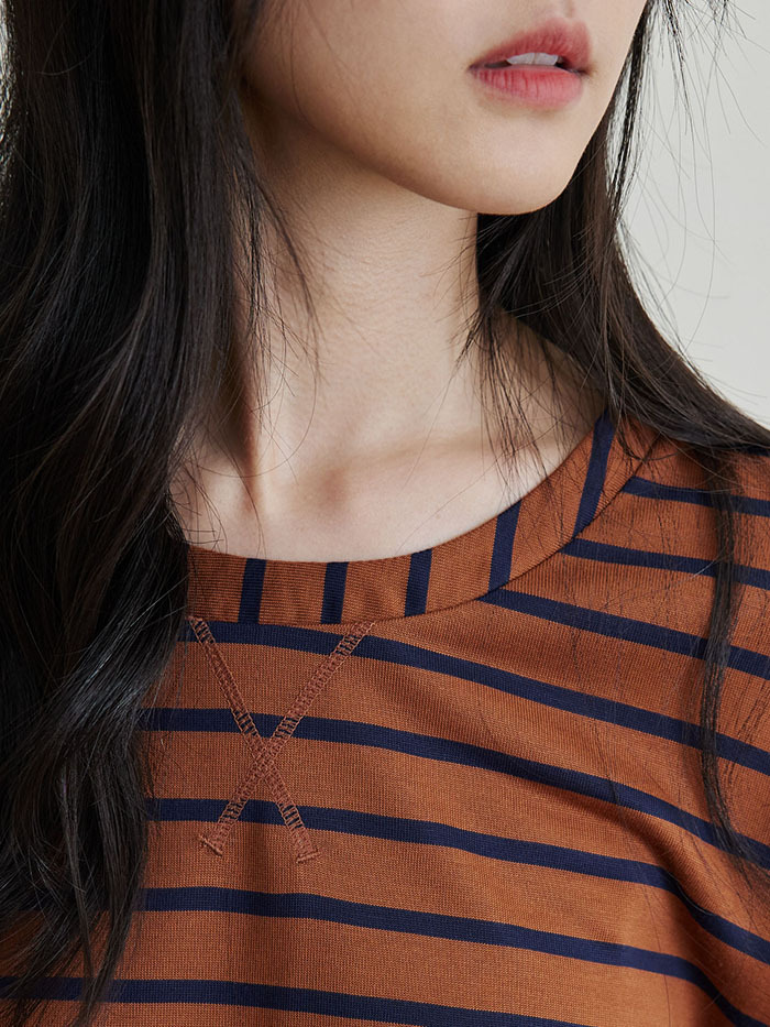 單車男孩條紋長袖上衣-喬治