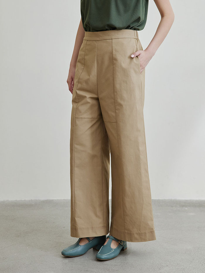 風起寬筒長褲-山形