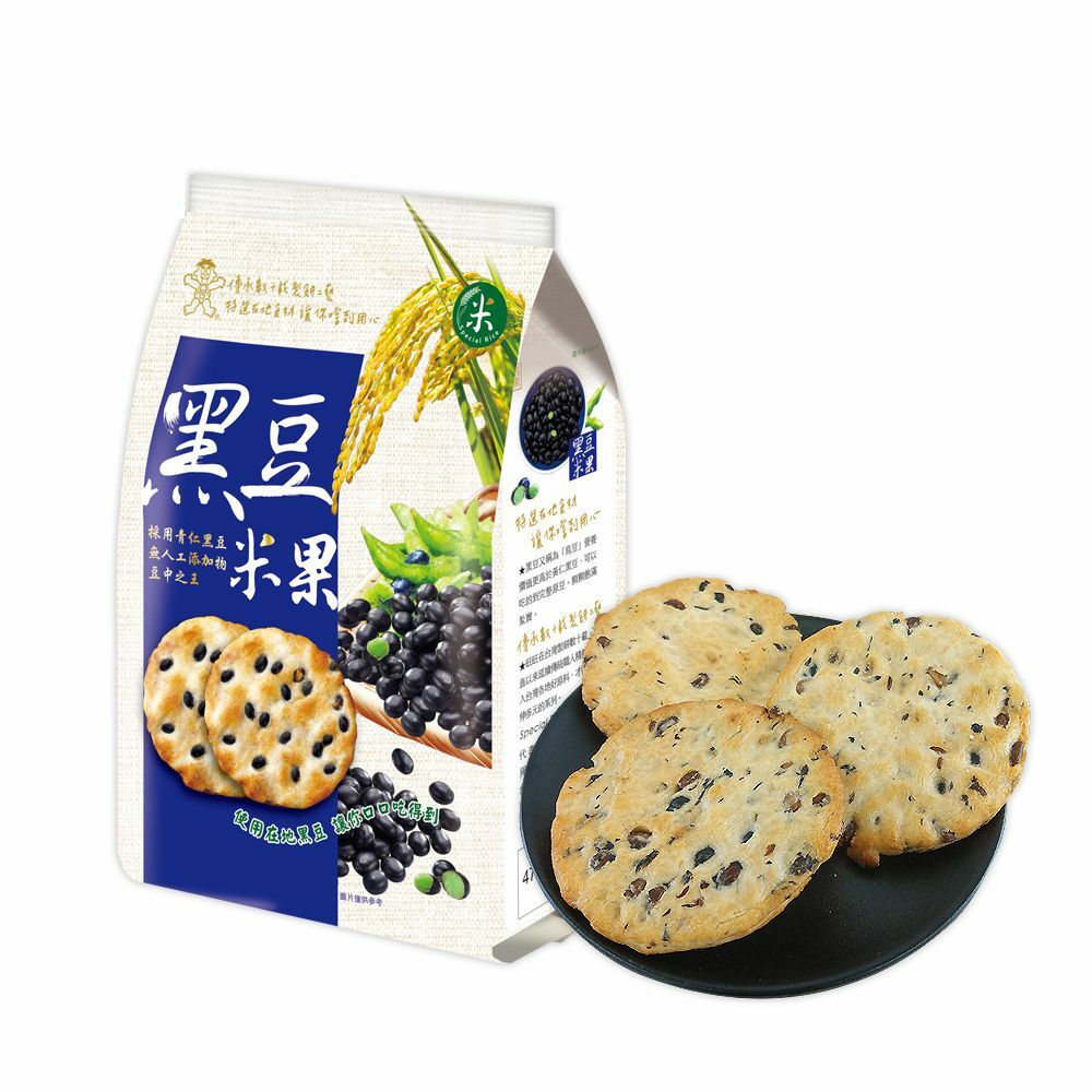 【旺旺】黑豆米果160G x10包