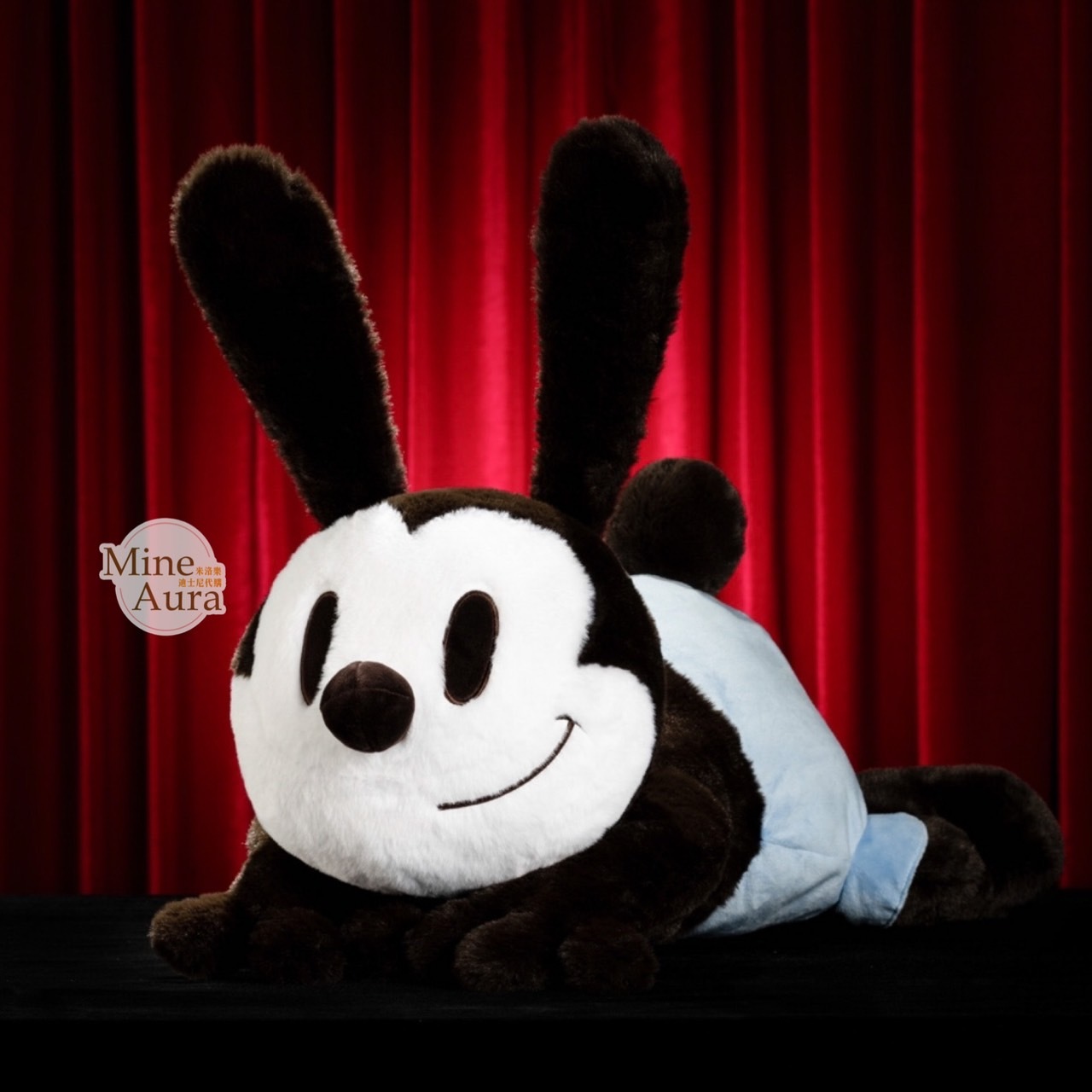 幸運兔 奧斯華 Oswald 蔚藍系列 趴趴 趴姿 娃娃 玩偶 -香港迪士尼樂園