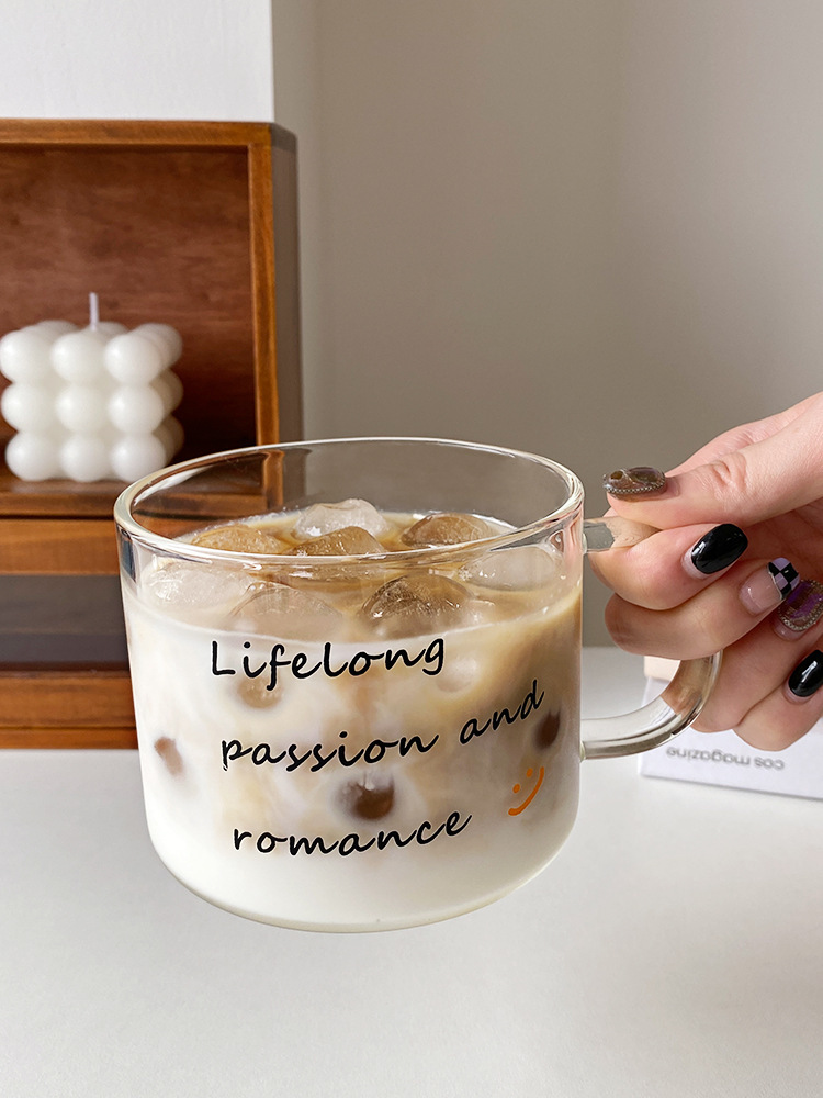 《1835》法式簡約字母把手玻璃杯