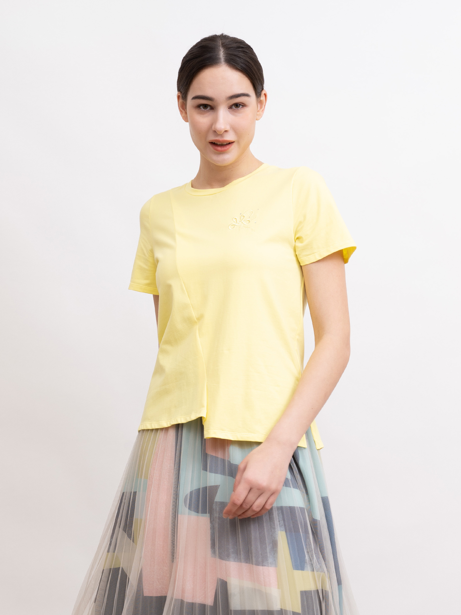 mi-tu 圖案短袖T恤