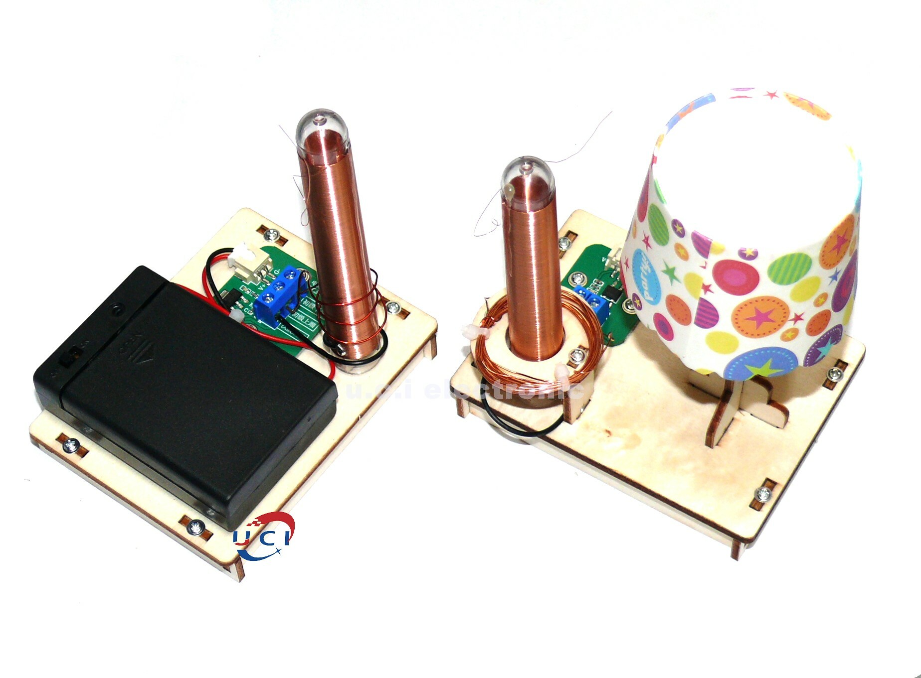 【UCI電子】(二Y-3) DIY材料包 無線輸電手工包 科技小製作初中小學生實驗課STEM教育 散件出貨