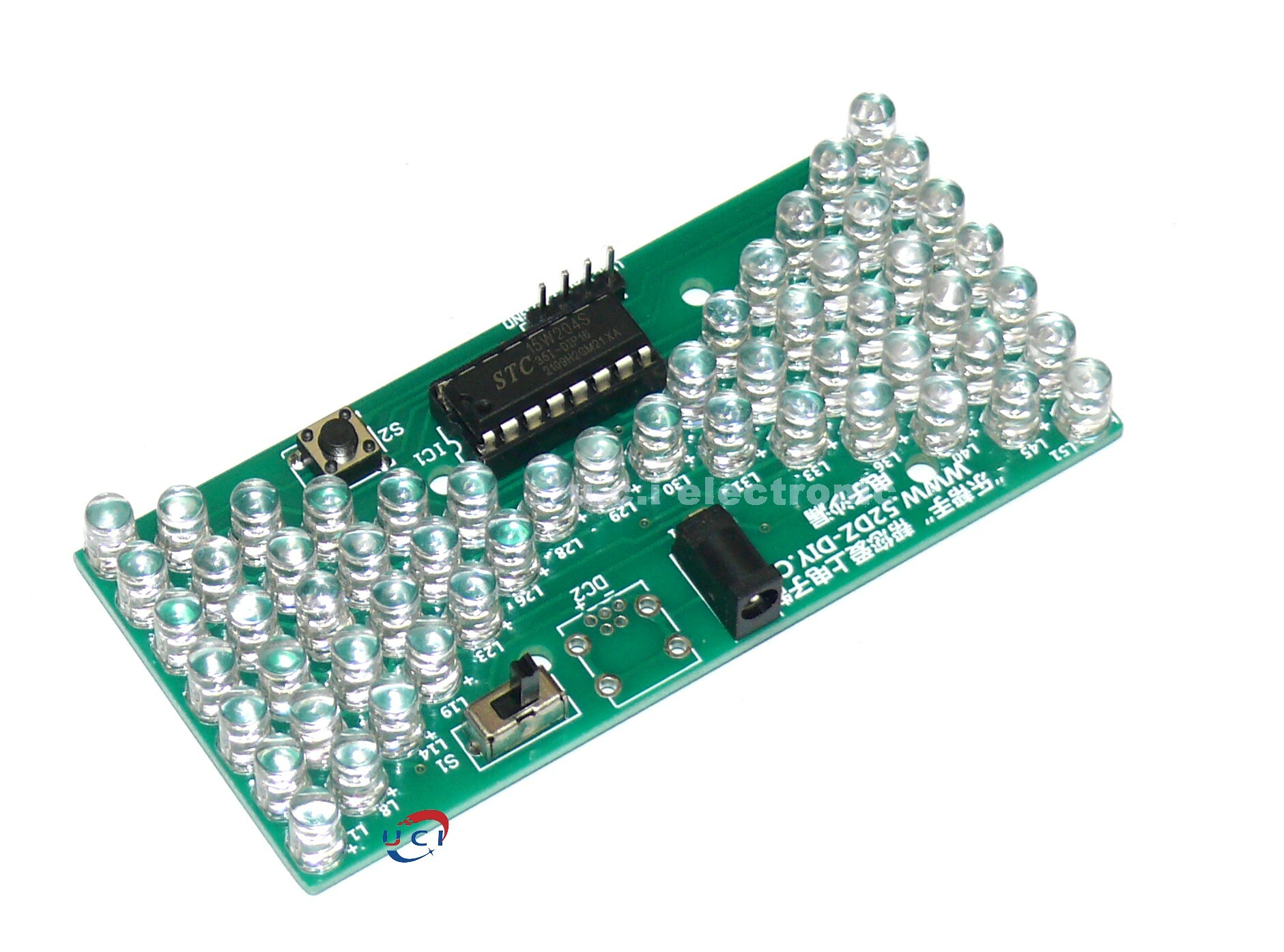 【UCI電子】(J-2) DIY材料包 電子沙漏套件 單片機LED燈趣味電子製作技能教學 DIY焊接組裝散件