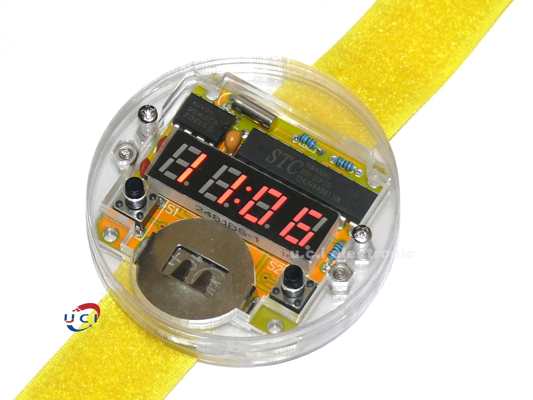 【UCI電子】(D-57) DIY材料包 手錶套件  時鐘DIY big time 數碼管手錶 電子錶 散件出貨