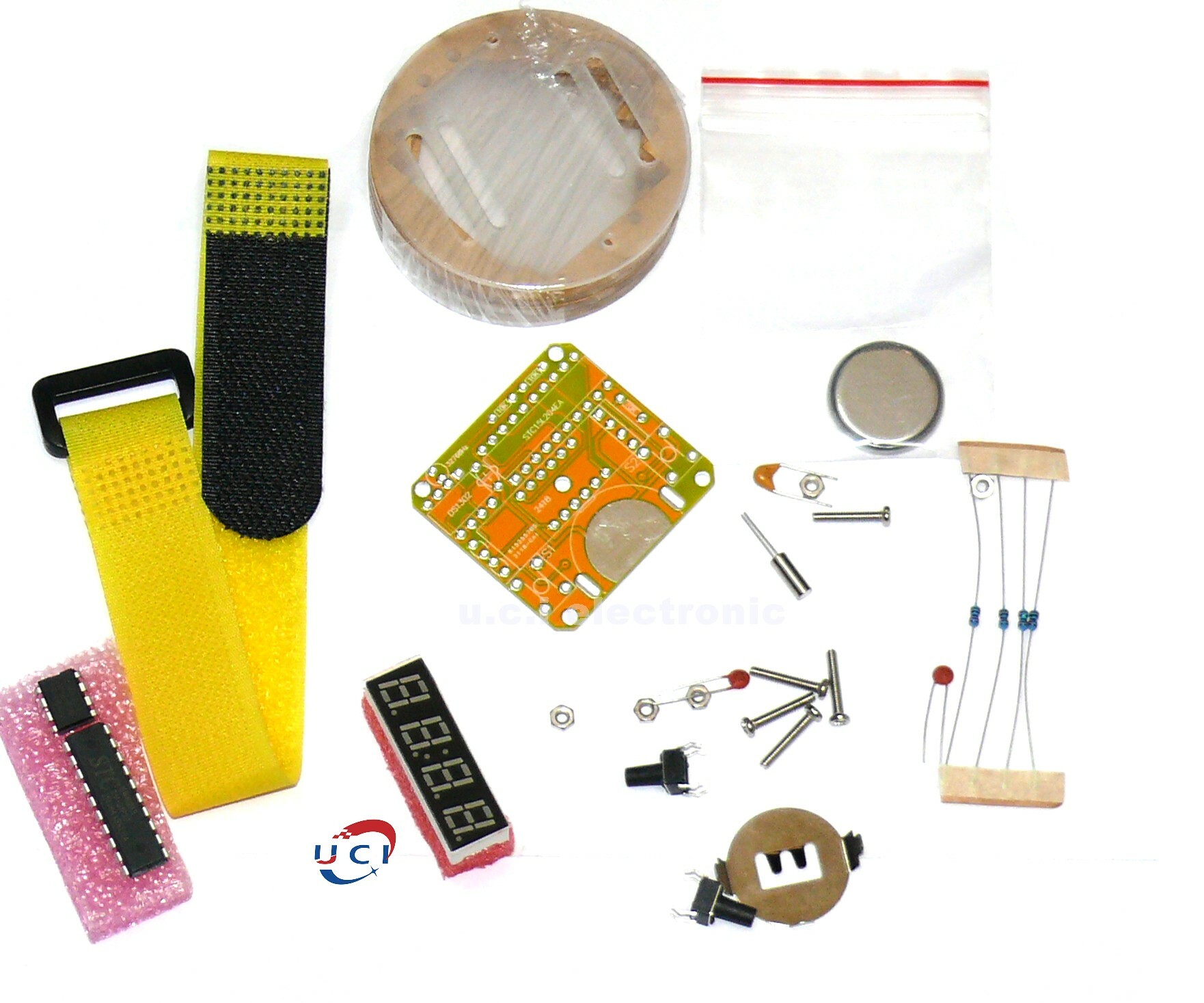 【UCI電子】(D-57) DIY材料包 手錶套件  時鐘DIY big time 數碼管手錶 電子錶 散件出貨