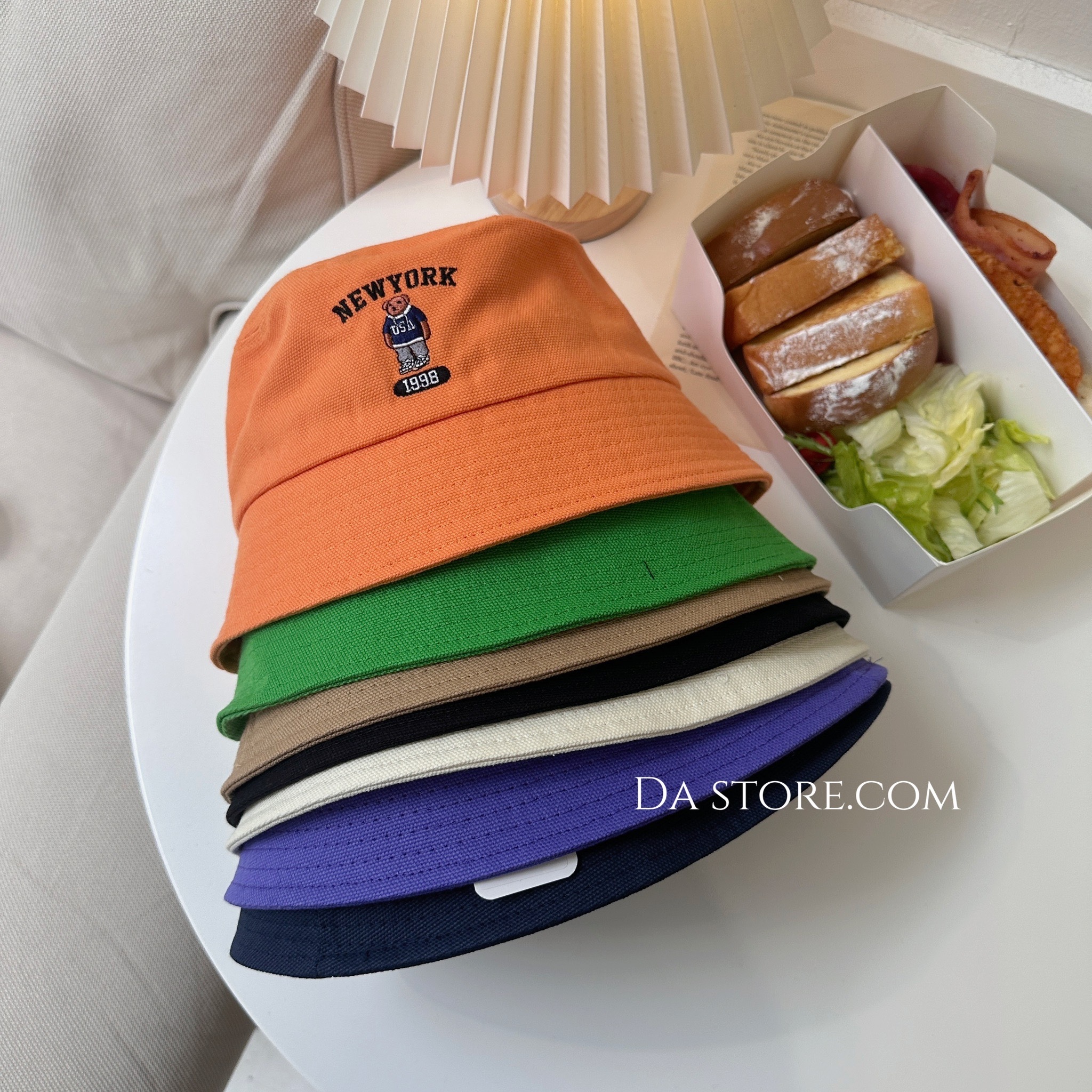 正韓紐約小熊漁夫帽/七色