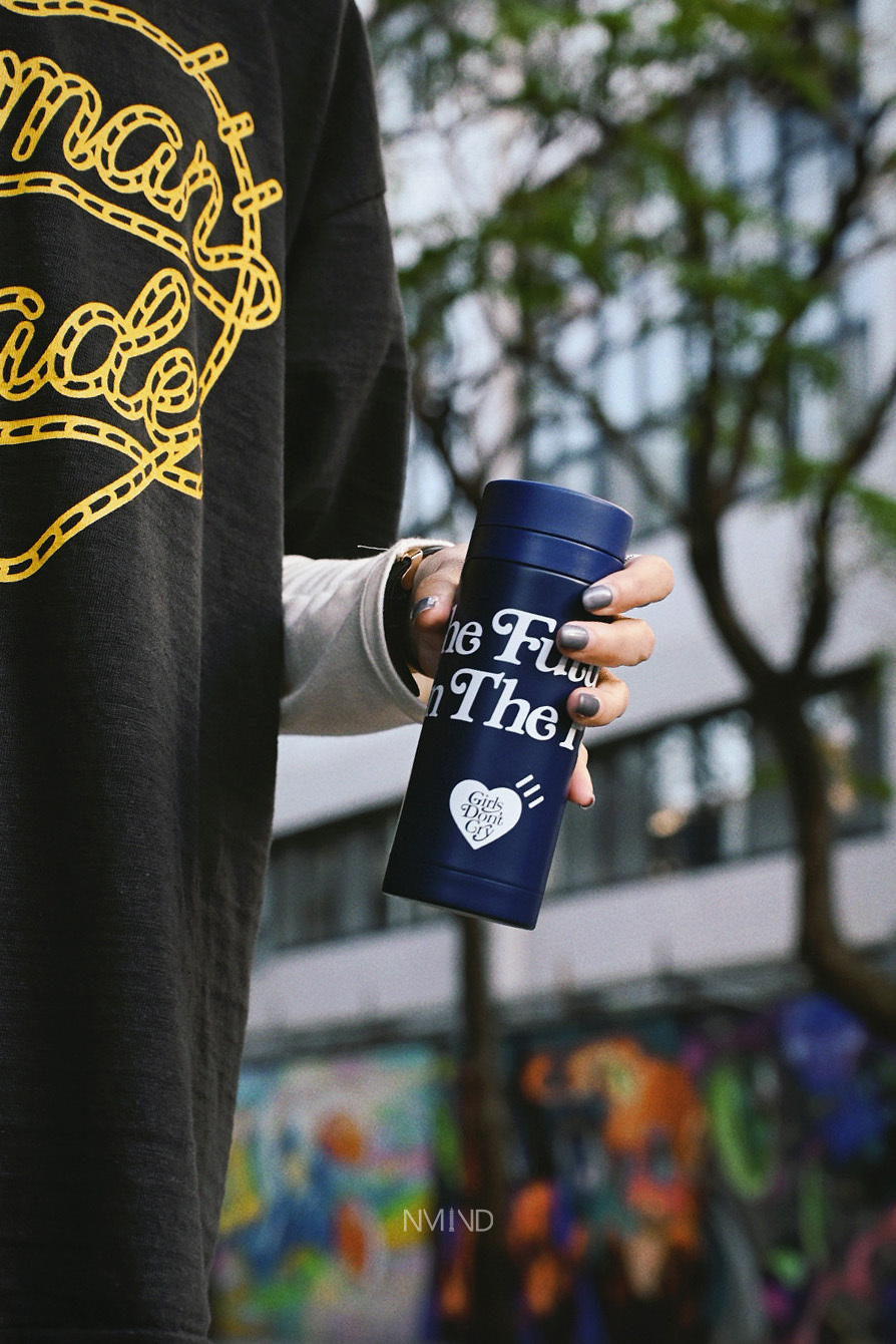 <快速出貨>HUMAN MADE x GIRLS DON'T CRY 聯名 隨身保溫瓶 深藍