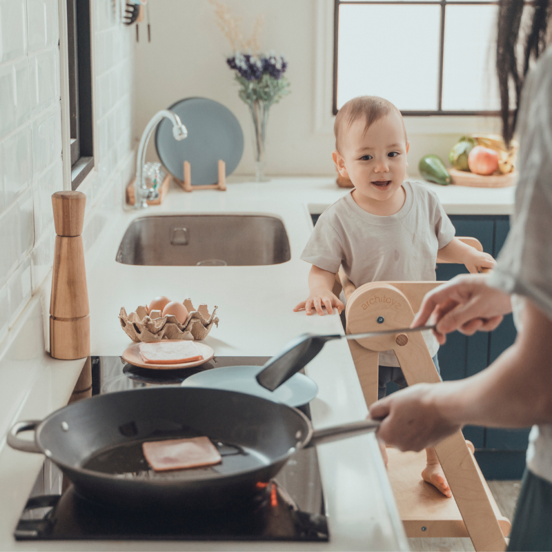 單人款-原木色 | PEAK旗艦款兒童學習梯