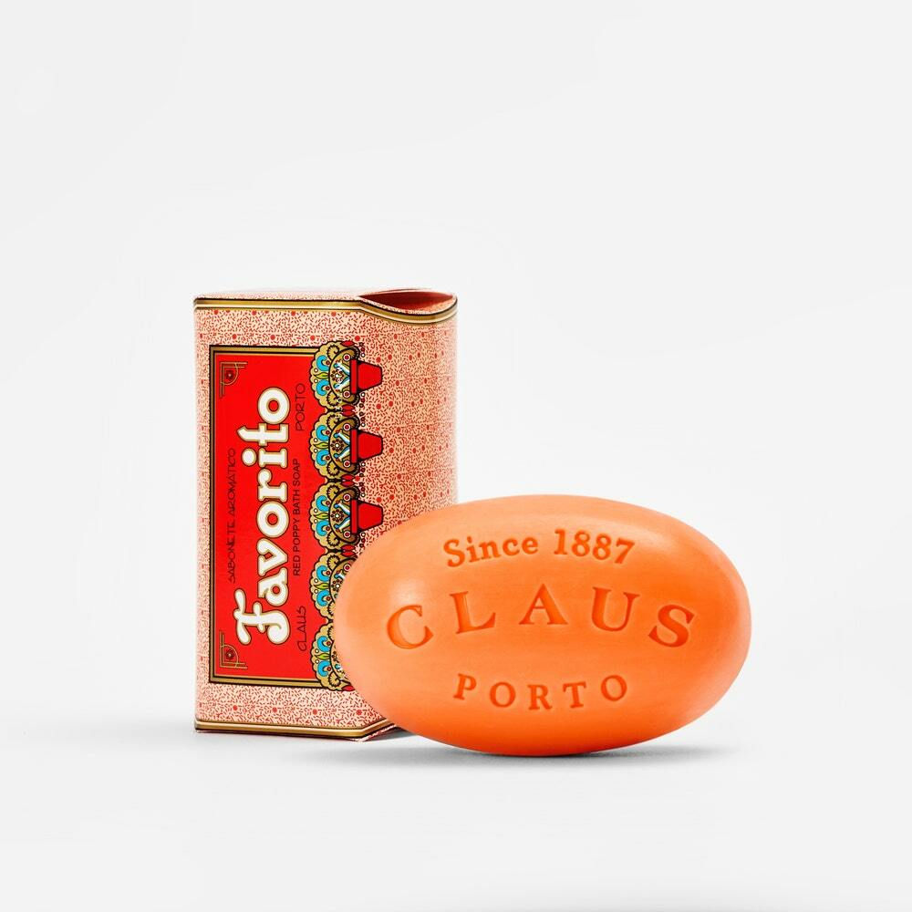 【Claus Porto】FAVORITO Red Poppy Soap 150G