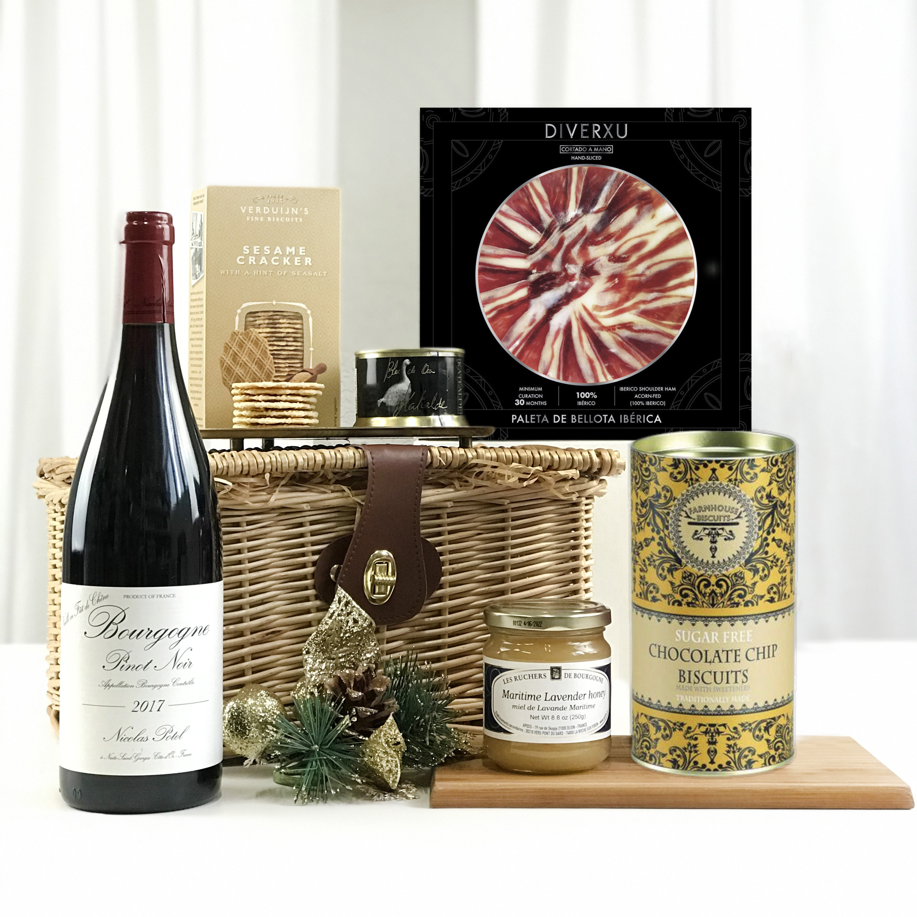 法國胡氏酒莊紅酒聖誕禮藍