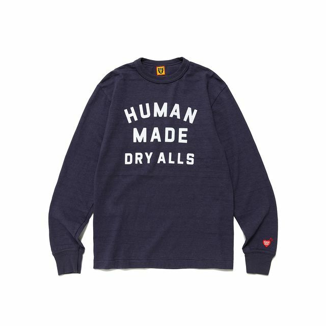 2023SS HUMAN MADE GRAPHIC L/S T-SHIRT LOGO 字體天竺棉長