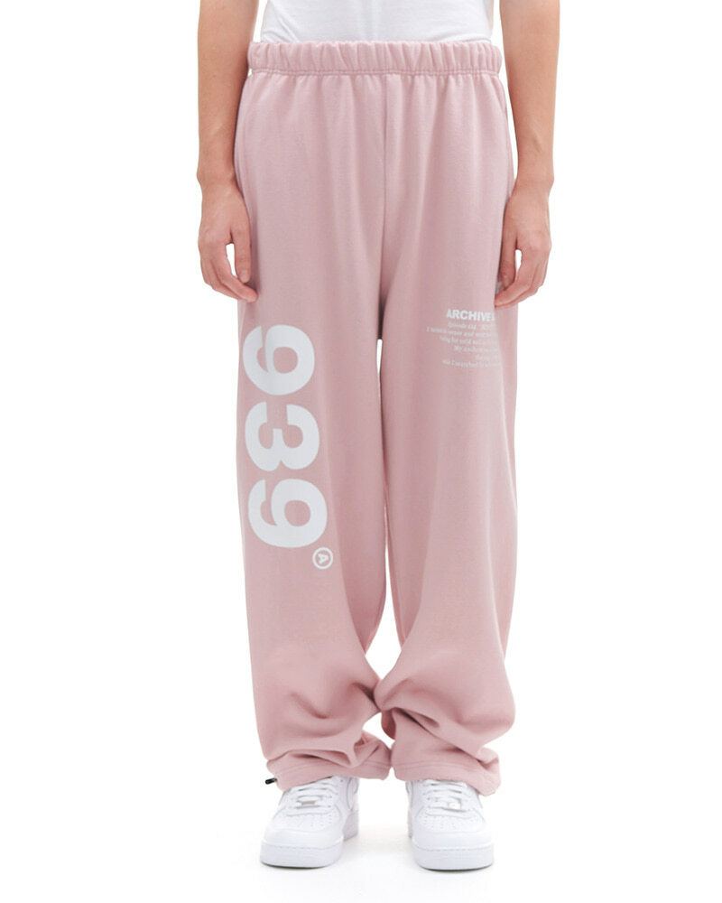 939 LOGO SWEAT PANTS (PINK)