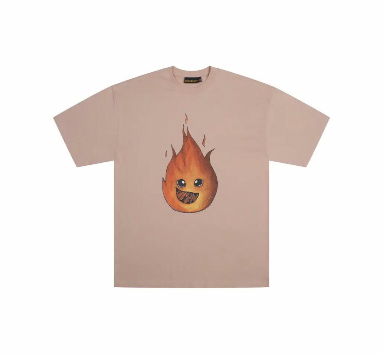 代購 Drew House FW22 火焰印花 休閒上衣 TEE 男女同款 灰粉色 MAR-