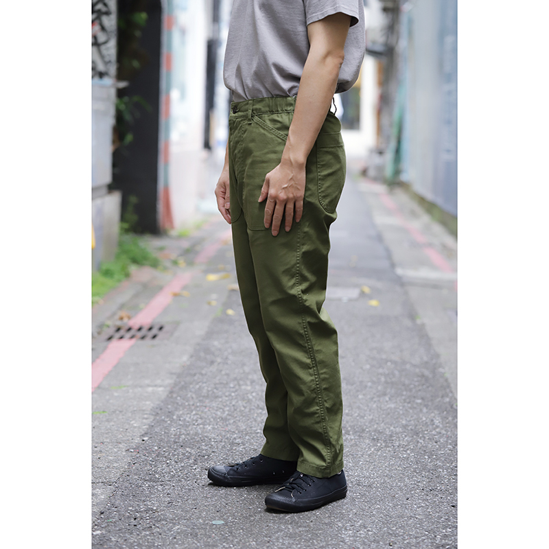 FUJITO Fatigue Easy Pants Olive Green