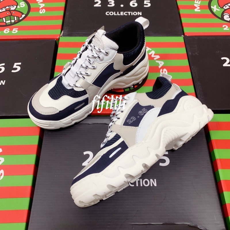 <預購> 韓國 23.65 V2老爹鞋 米藍