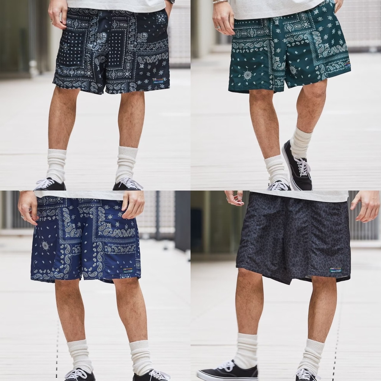 日本 Freak Store 棉質尼龍短褲