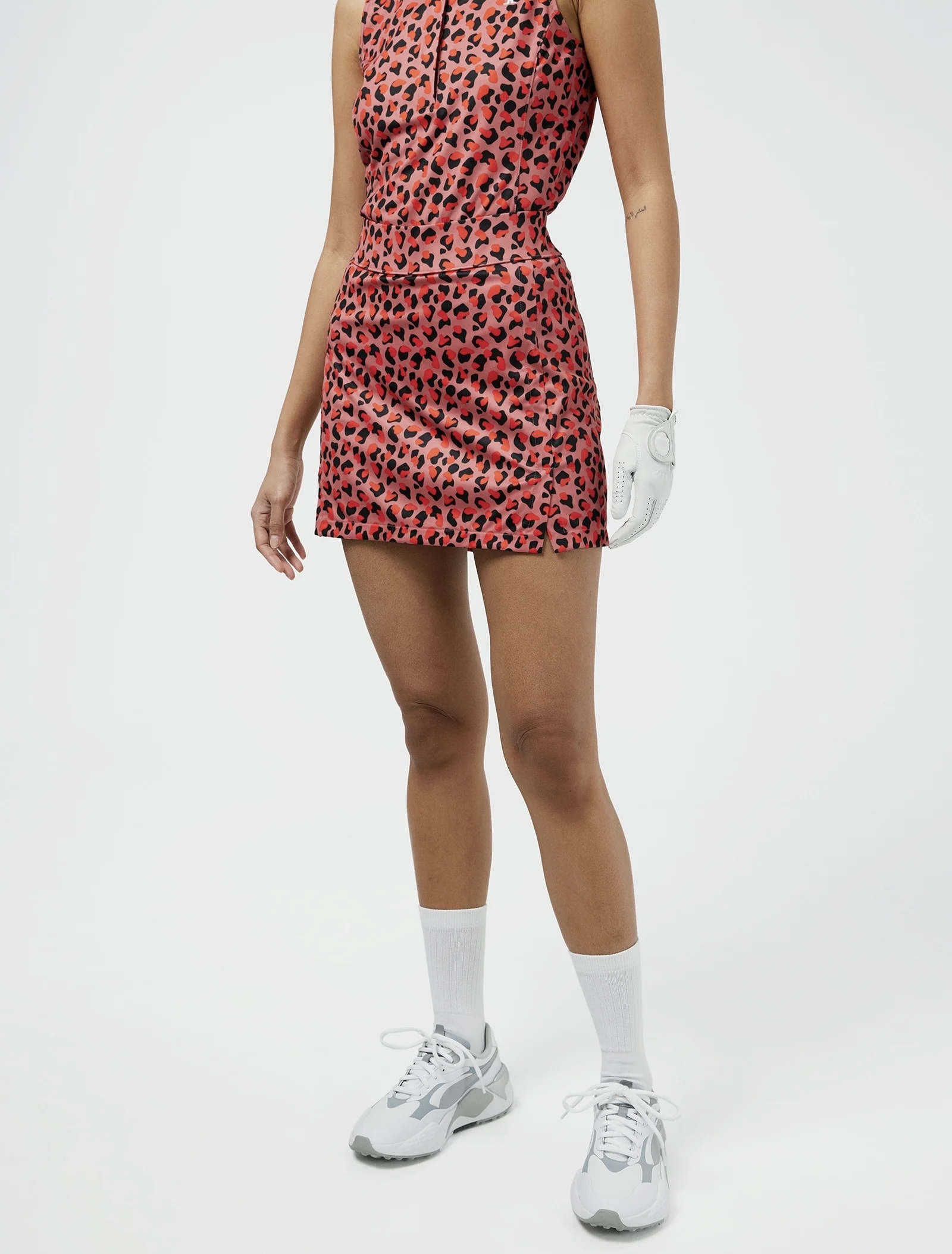 女【現貨】JL正品7折起/JLindeberg Amelie Mid golf skirt /JL搶手貨 印花動物圖案窄裙褲#2637JL