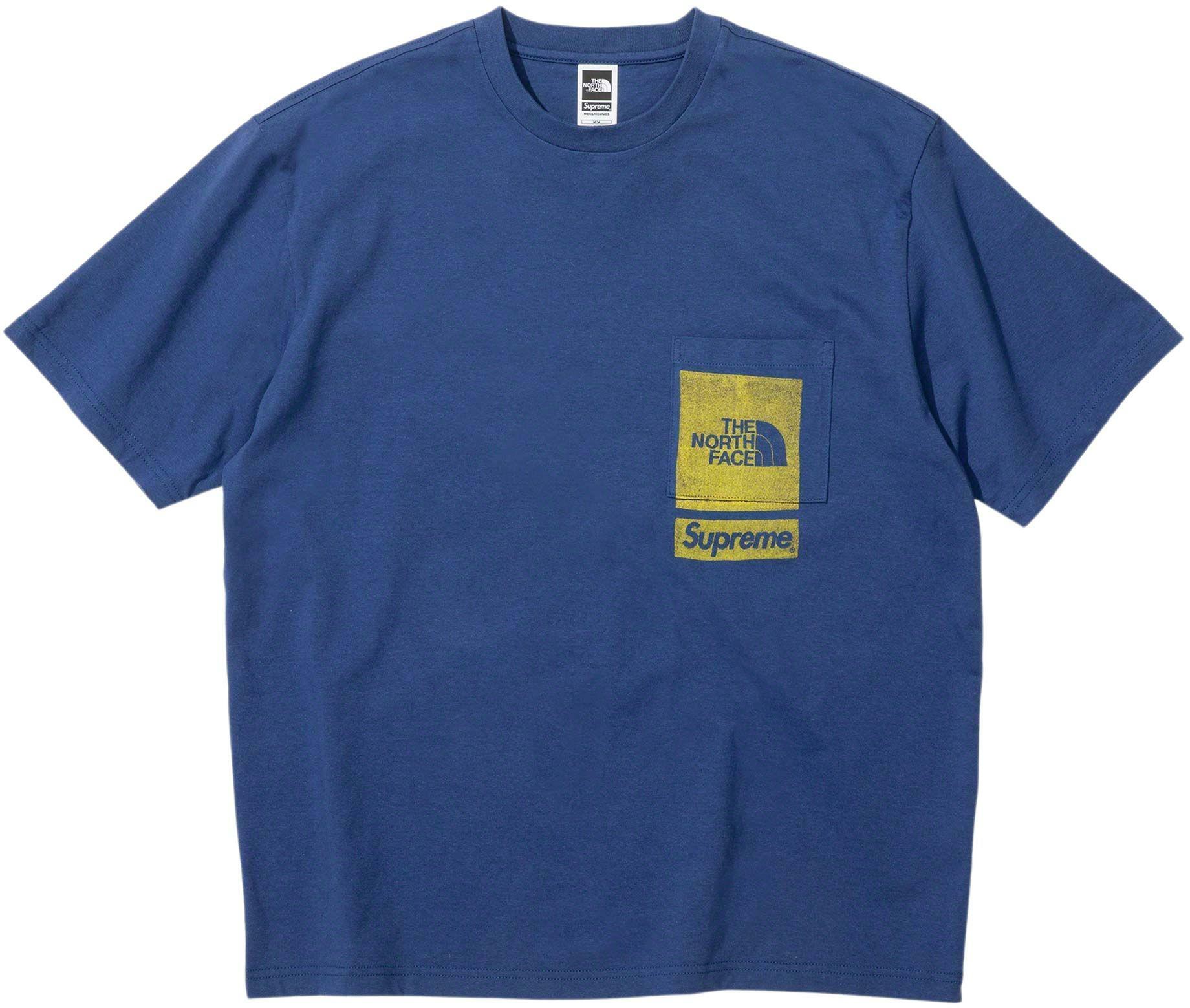 SUPREME® / THE NORTH FACE® PRINTED POCKET TEE NAVY