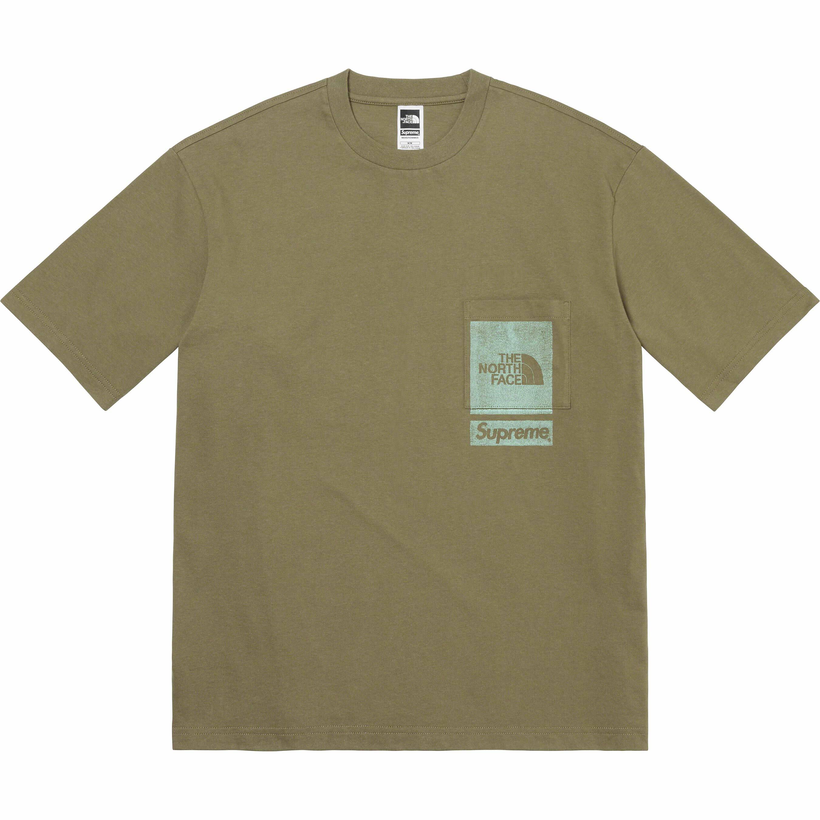 SUPREME® / THE NORTH FACE® PRINTED POCKET TEE OLIVE